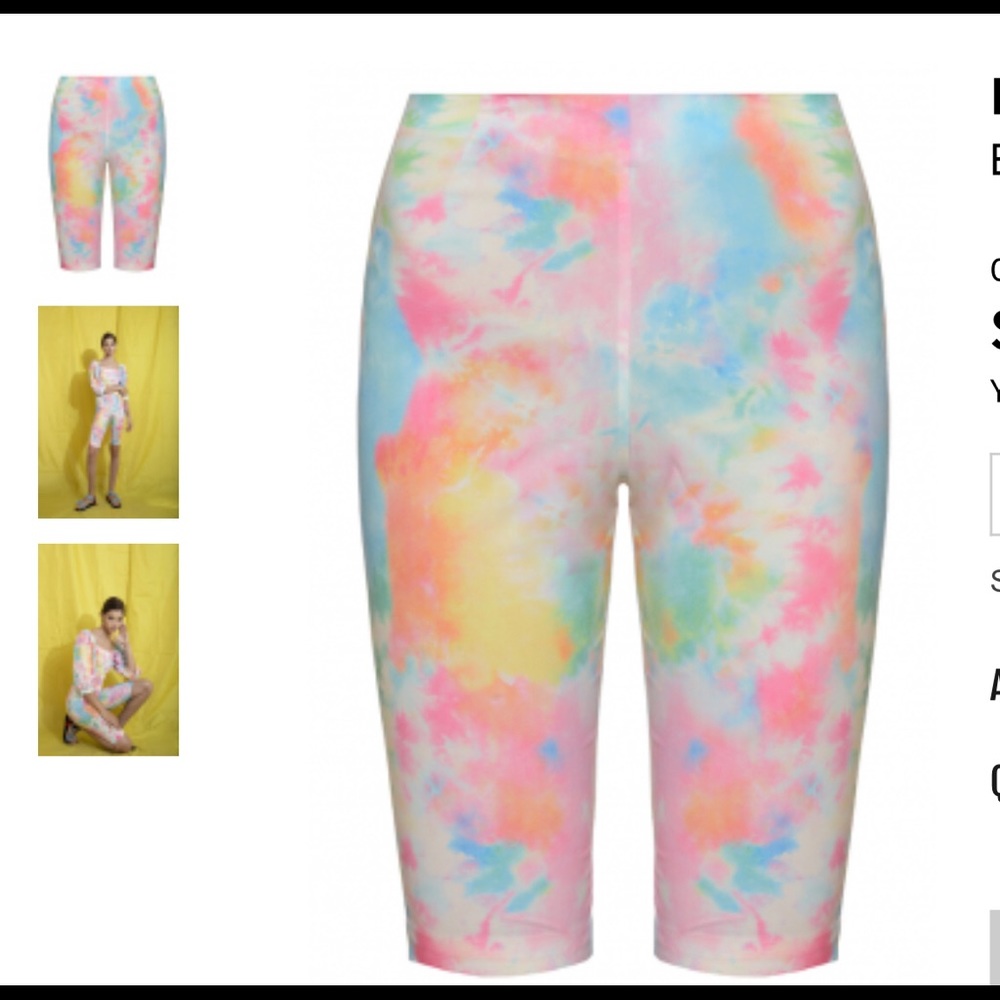 N-Duo Tie Dye Biker Shorts